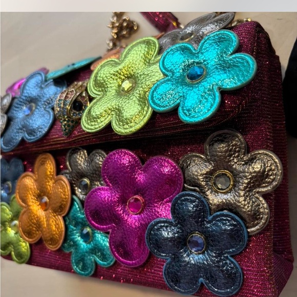 Kurt Geiger Multicolor Floral Kensington Crossbody Bag - Picture 3 of 5